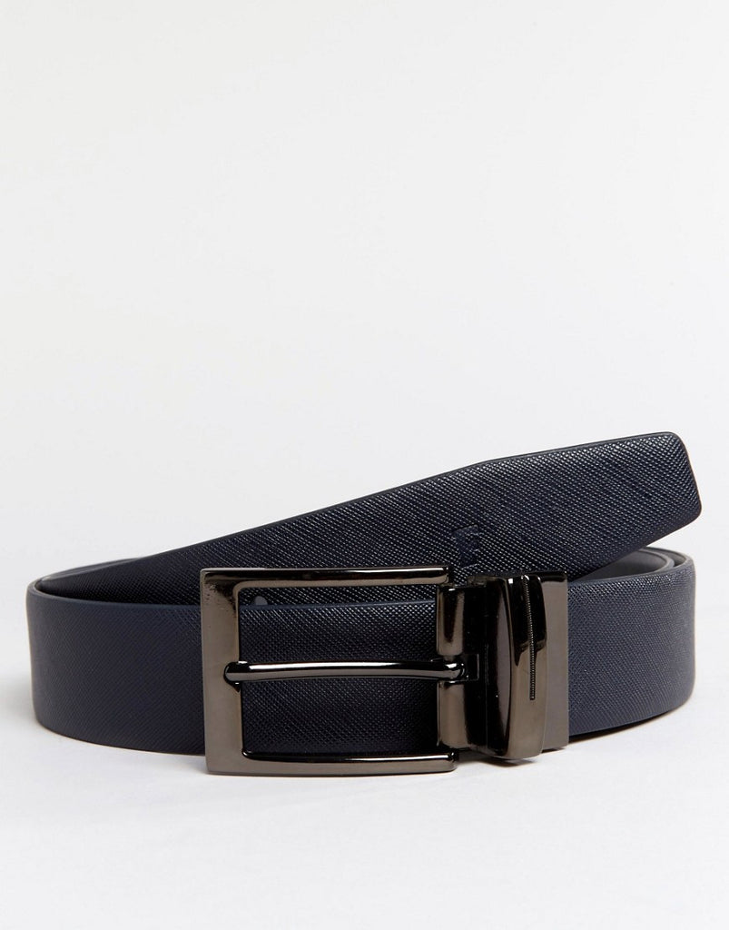 French Connection Saffiano Leather Belt