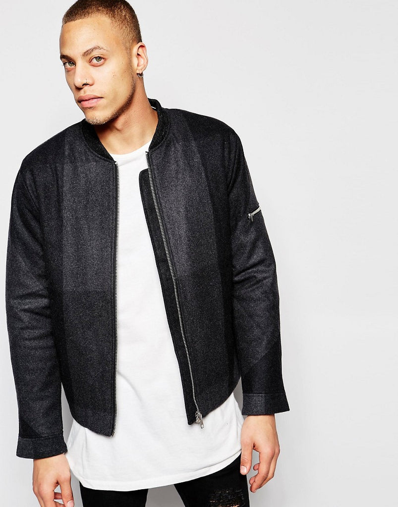 Cheap Monday Who Check Bomber Jacket