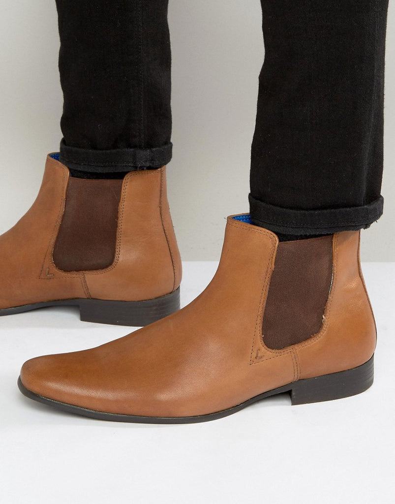Red Tape Chelsea Boots In Leather