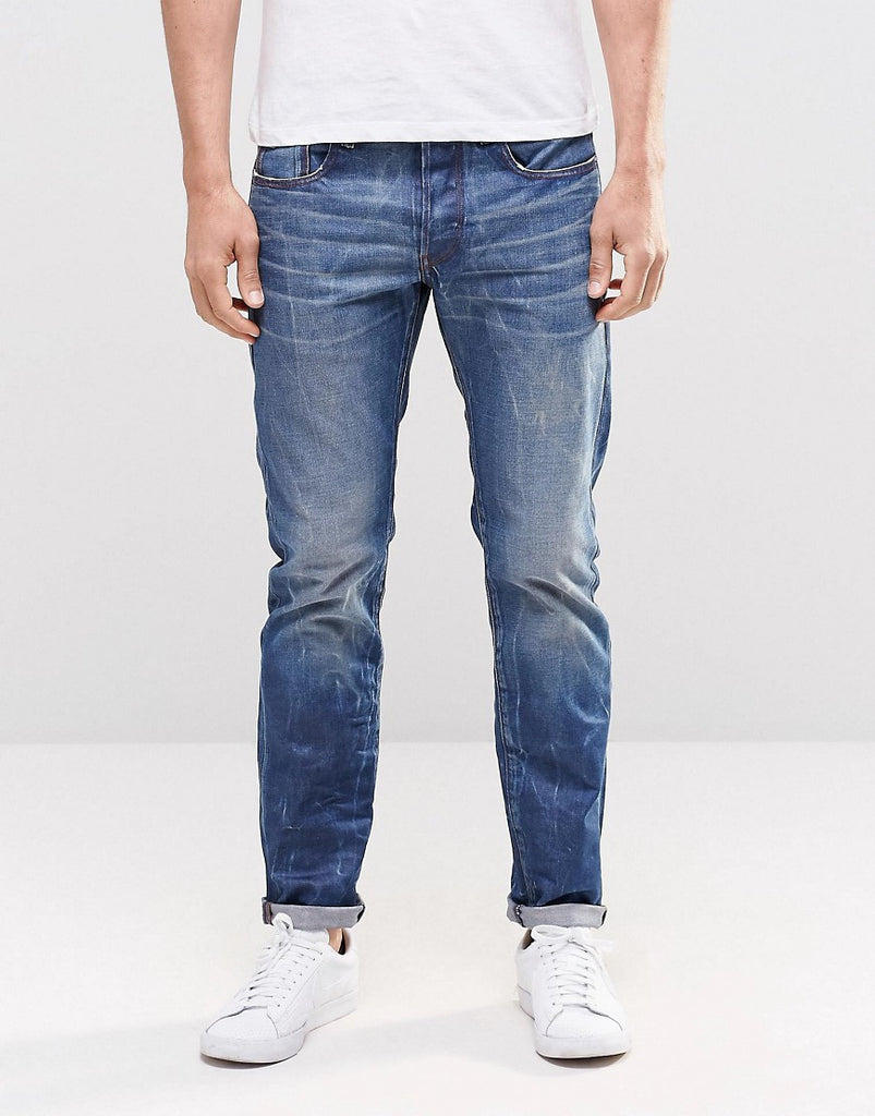 G Star Jeans 3301 Slim Medium Aged Denim
