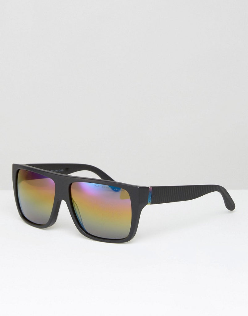 Marc By Marc Jacobs Flat Brow Sunglasses In Black