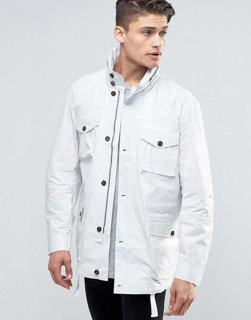 French Connection Wolfram Coated Cotton Jacket