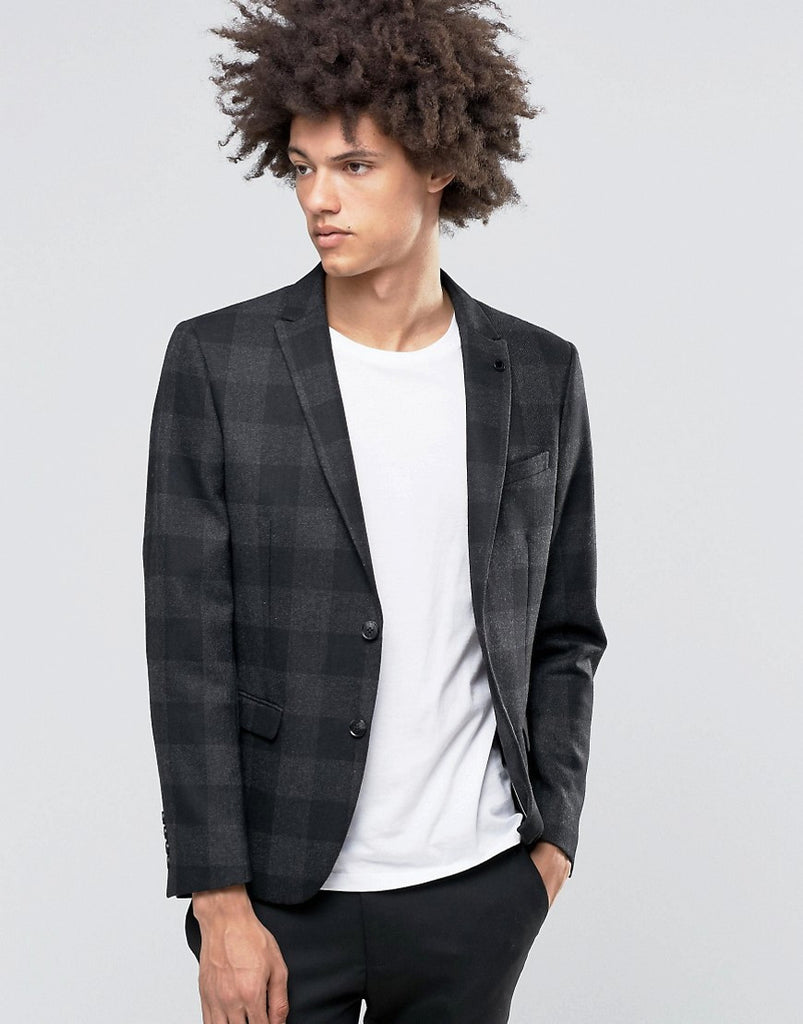 Selected Gray Check Jacket
