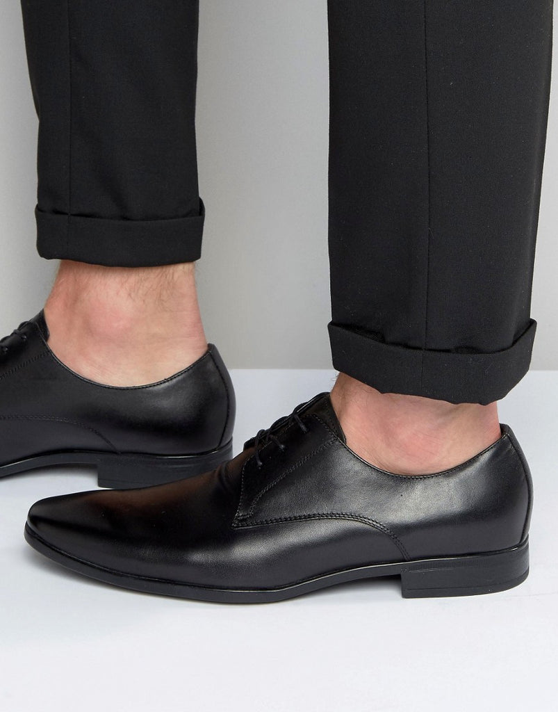 Aldo Mathurin Derby Shoes In Black Leather