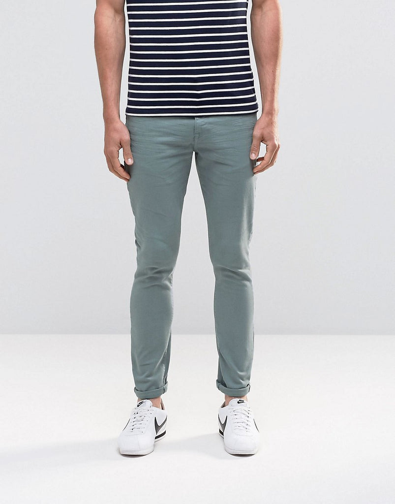 ASOS Super Skinny Jeans In Light Blue