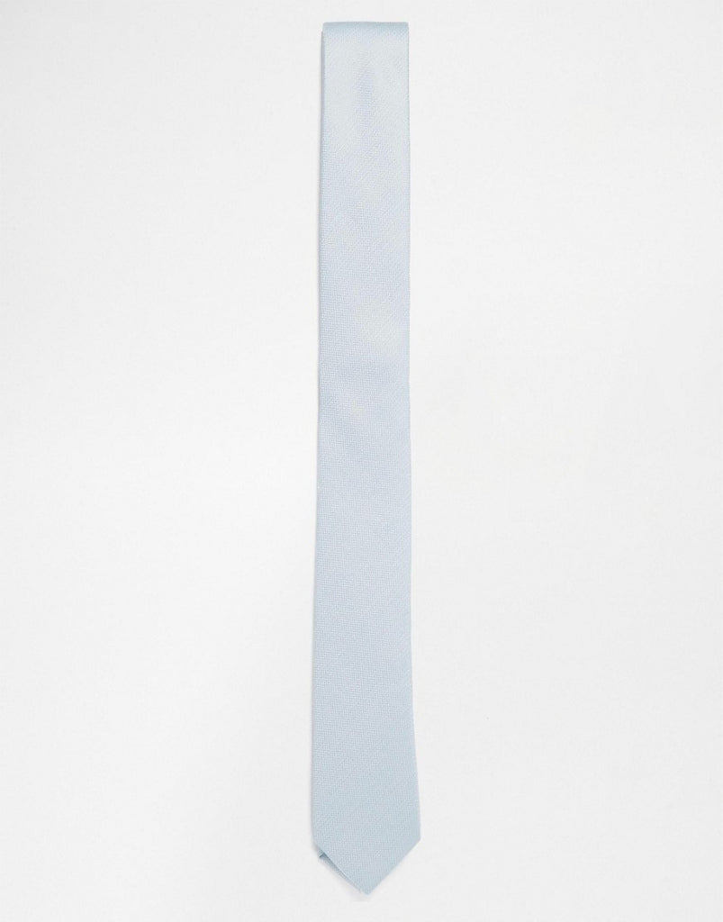 Devils Advocate Plain Tie In Powder Blue