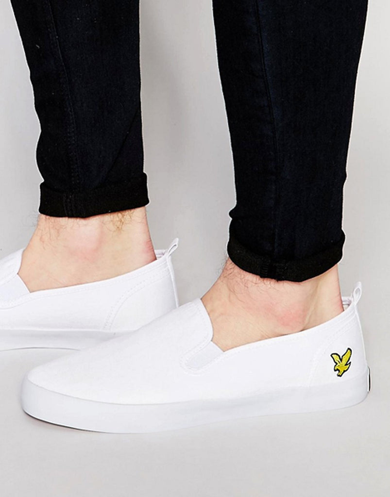 Lyle & Scott Herringbone Slip On Sneakers
