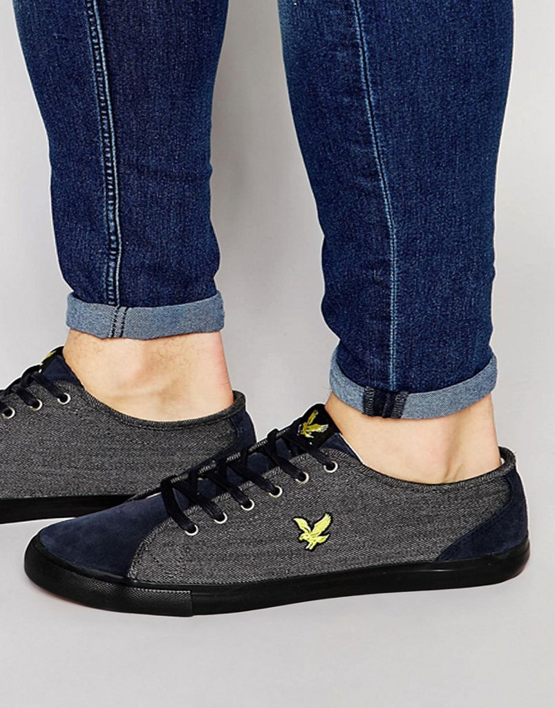 Lyle & Scott Teviot Sneakers In Herringbone