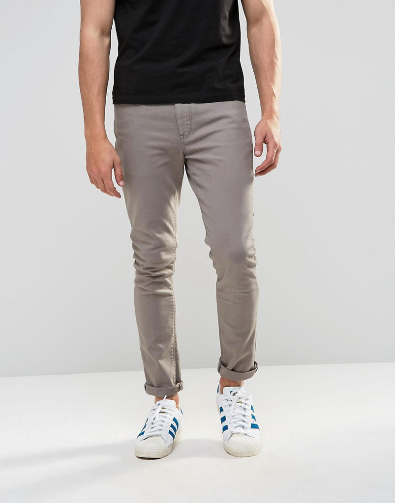 ASOS Super Skinny Jeans In Mid Gray