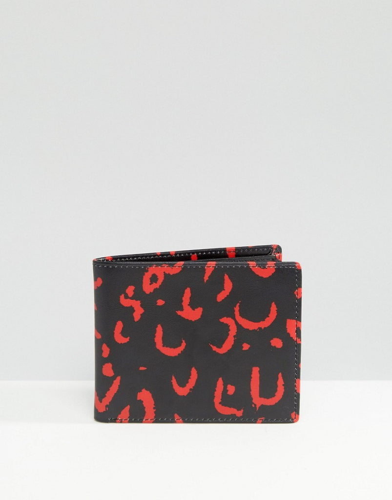 Smith And Canova Wallet in Animal Red