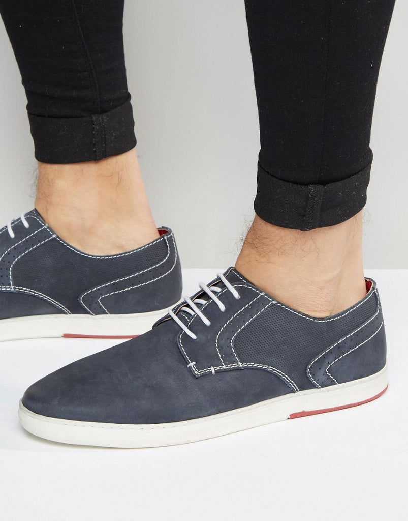 Dune Derby Shoes In Navy