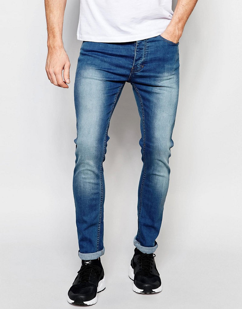 Threadbare Skinny Jeans in Blue Wash