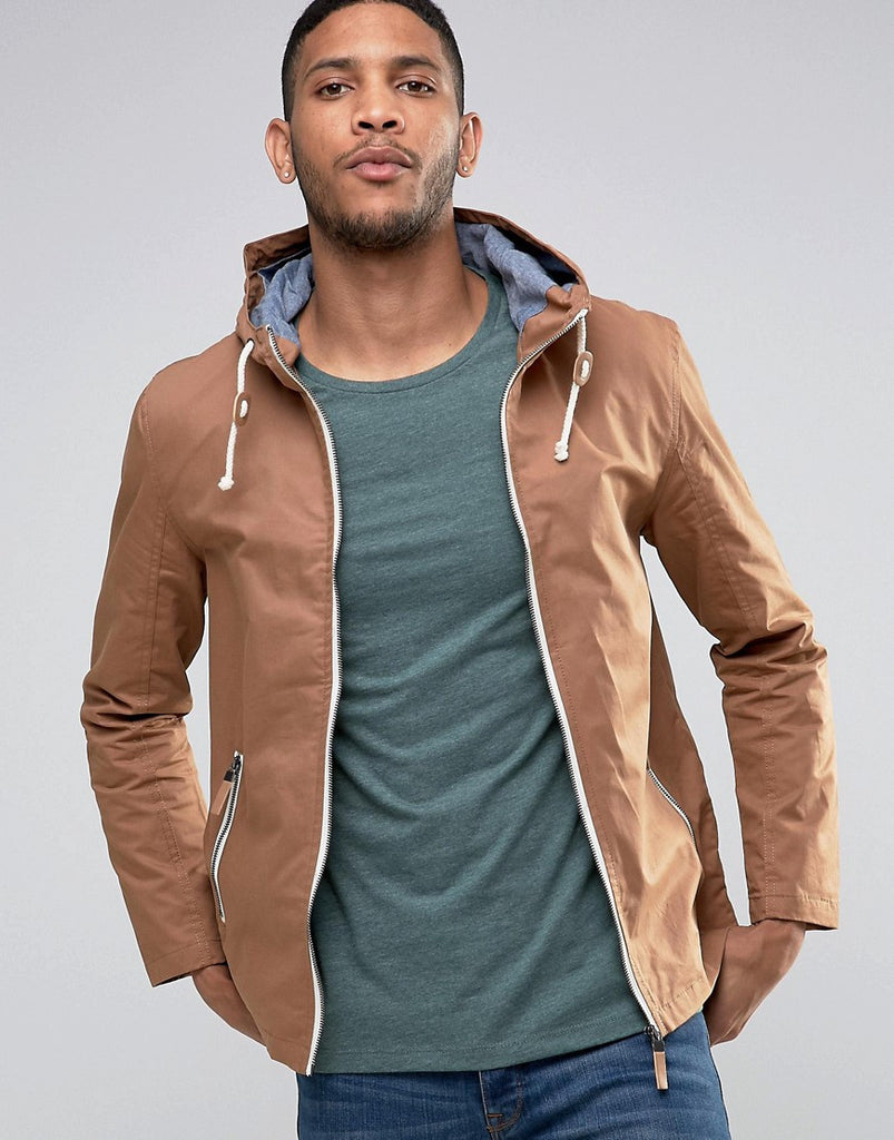 Brave Soul Hooded Jacket With Toggles
