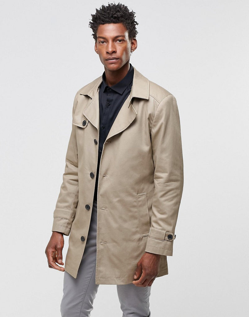 Selected Phill Trench Coat in Sand