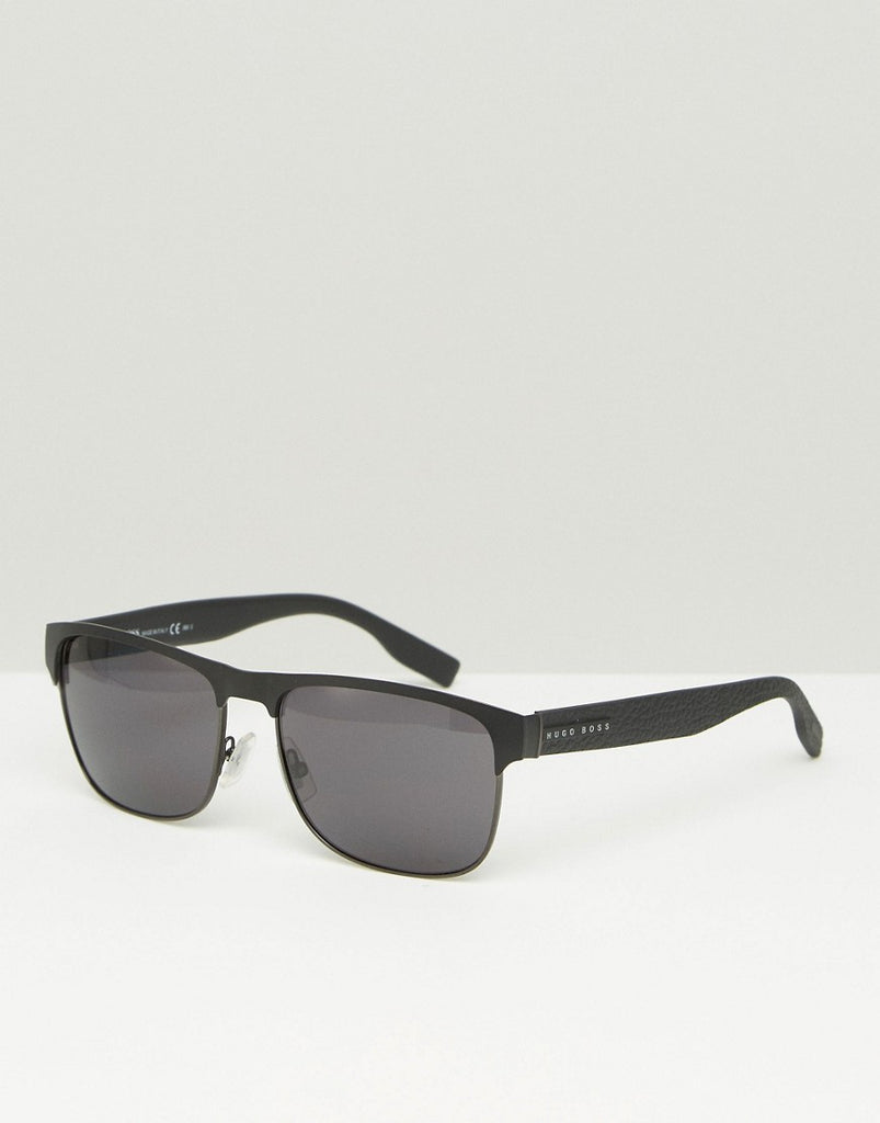 Hugo Boss Square Sunglasses In Black