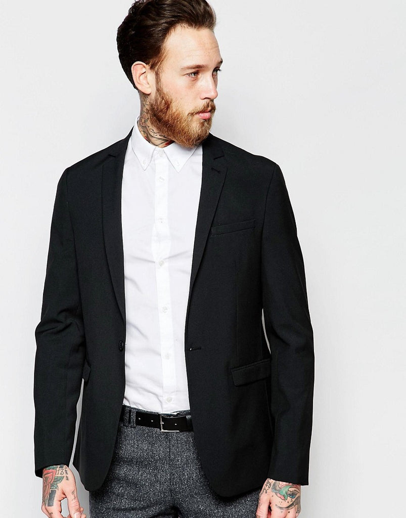 ASOS Skinny Smart Blazer in Black