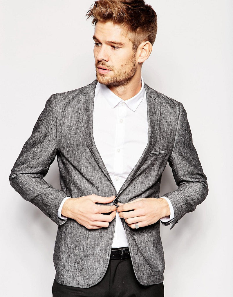 Vito Skinny 100% Linen Blazer