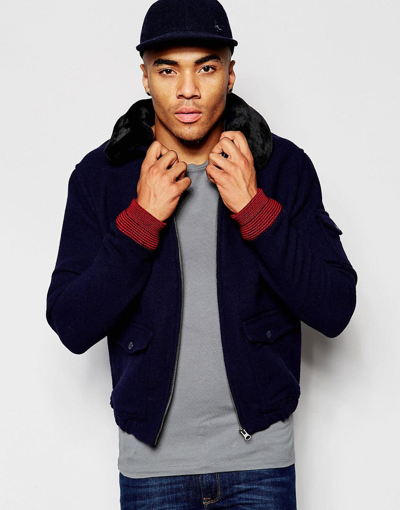 Native Youth Sherpa Collar Flight Jacket