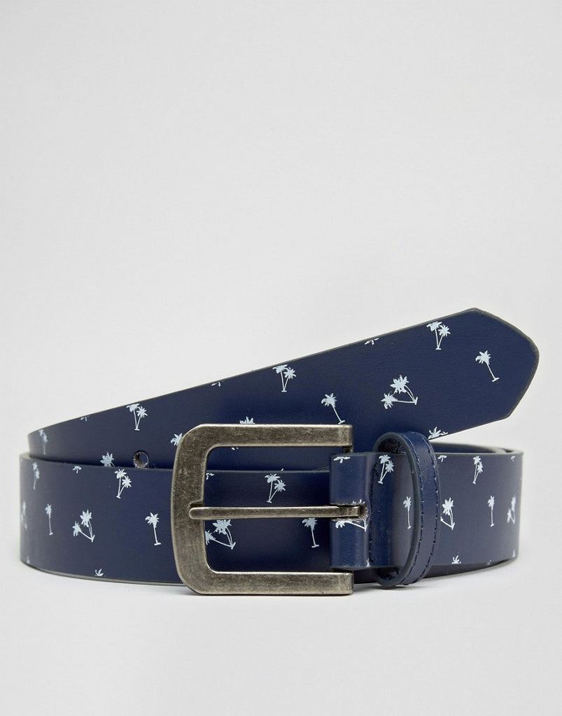 D-Struct Palm Tree Printed Belt