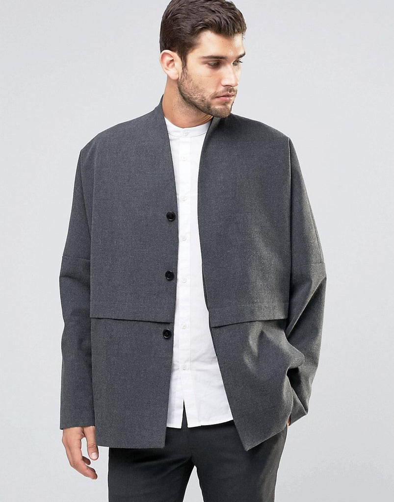 ASOS Oversized Jacket in Gray